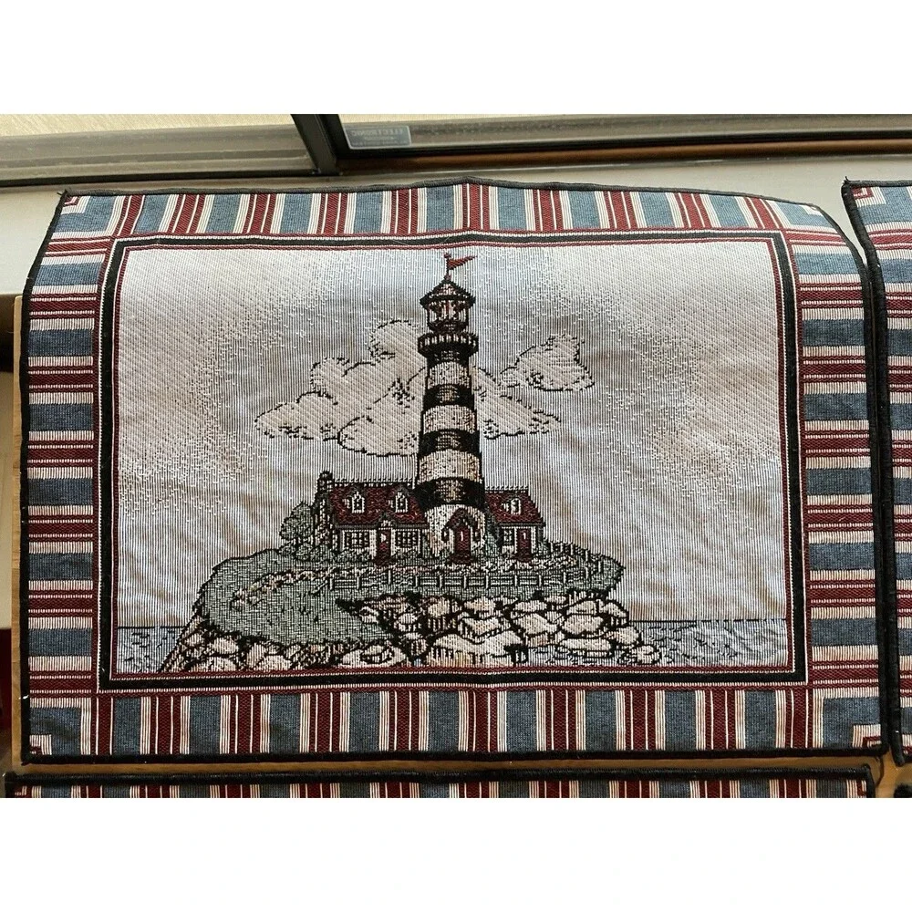 4 Nautical Lighthouse Beach house‎ cottage Table Placemats Sea